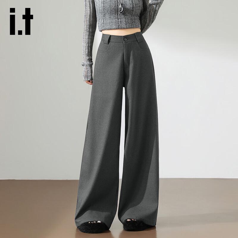 izzue it Women's Casual Wide-Leg Trousers