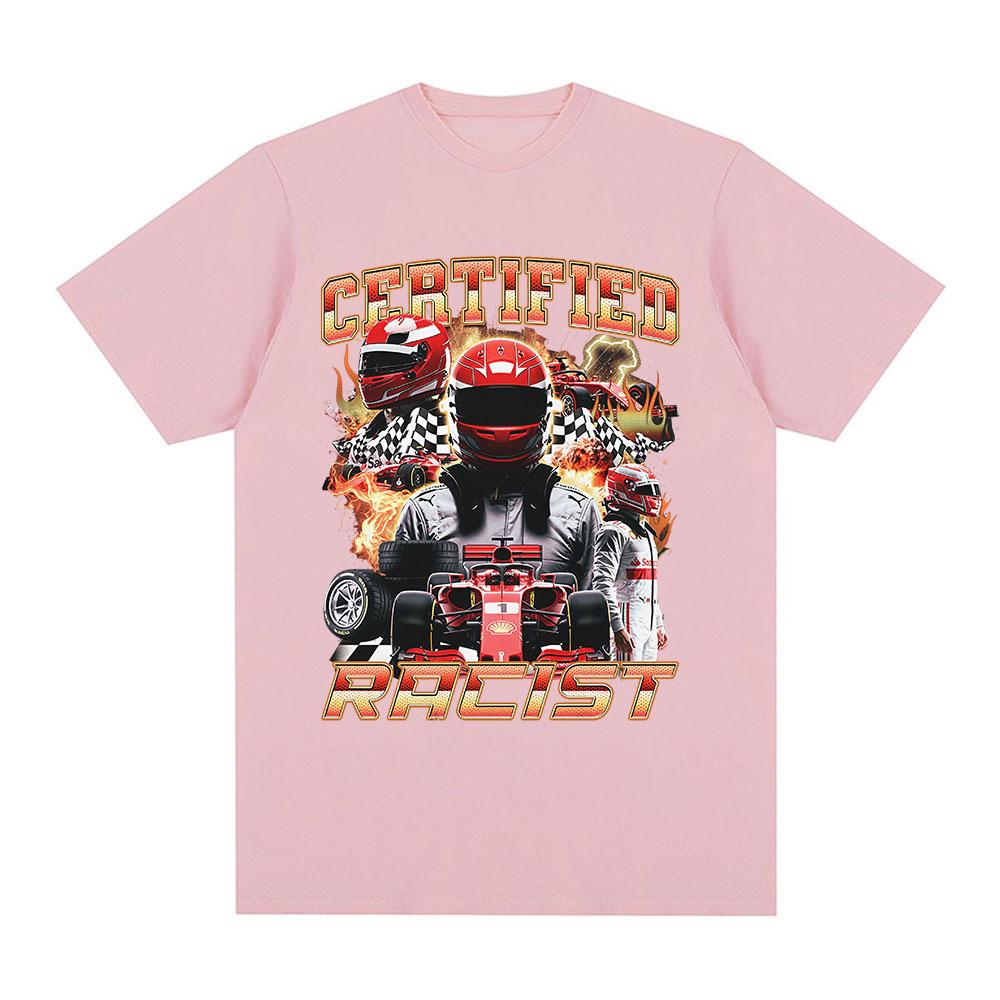 Professional Certified Racist Racing Meme Graphic Tshirt Men Women Clothing Fashion Vintage T Shirt Streetwear