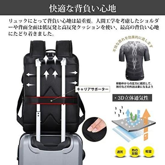 ecoofee Business Backpack Men Waterproof 15.6 Inch PC Storage Large Capacity Lightweight Water-Resistant Zipper A4 Slim Commuting Trip High School Bag