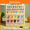 Wooden Counting Letter Color Classification Magnetic Displacement Toy Children