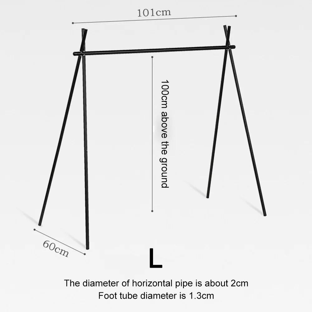 Aluminum Alloy Camping Hanging Shelf Foldable Triangle Shelf Hanger Lightweight Multifunctional for Picnic Barbecue Outdoor Tool