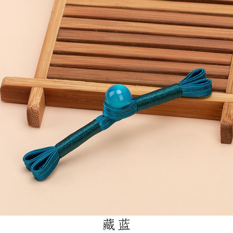 5 Pair Cheongsam Buckle Button Retro Dovetail Winding One-word Buckle Tang Clothing Hanfu Hand-woven Button Accessories