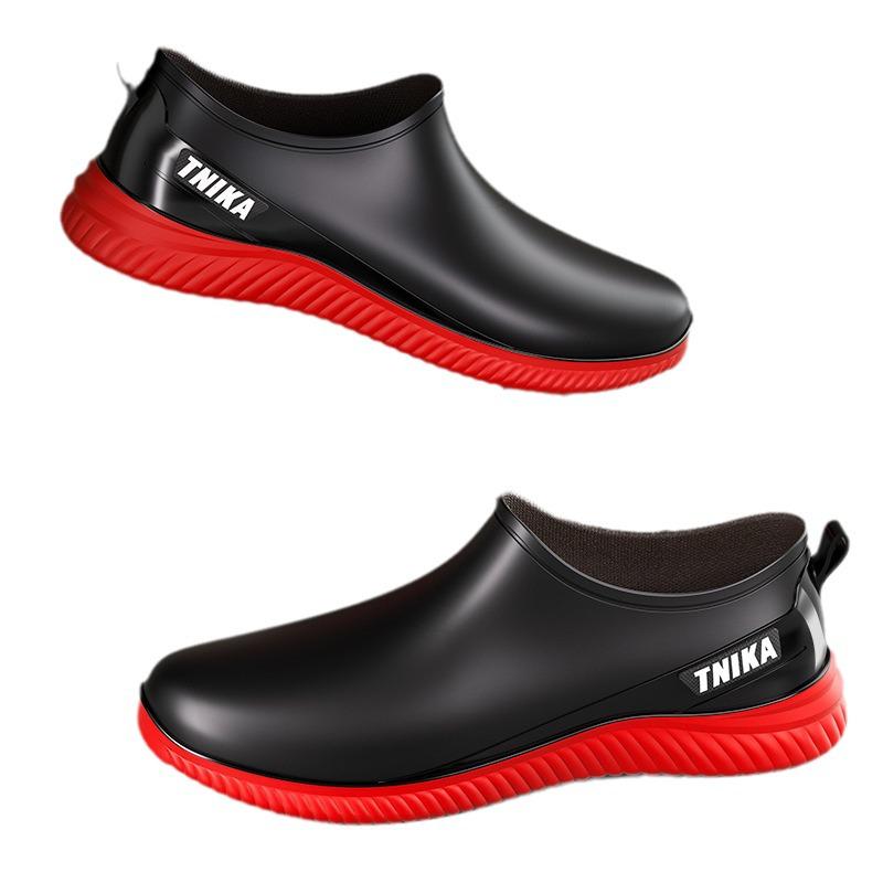 Men's Low-Top Slip-On Anti-Slip Rain Boots