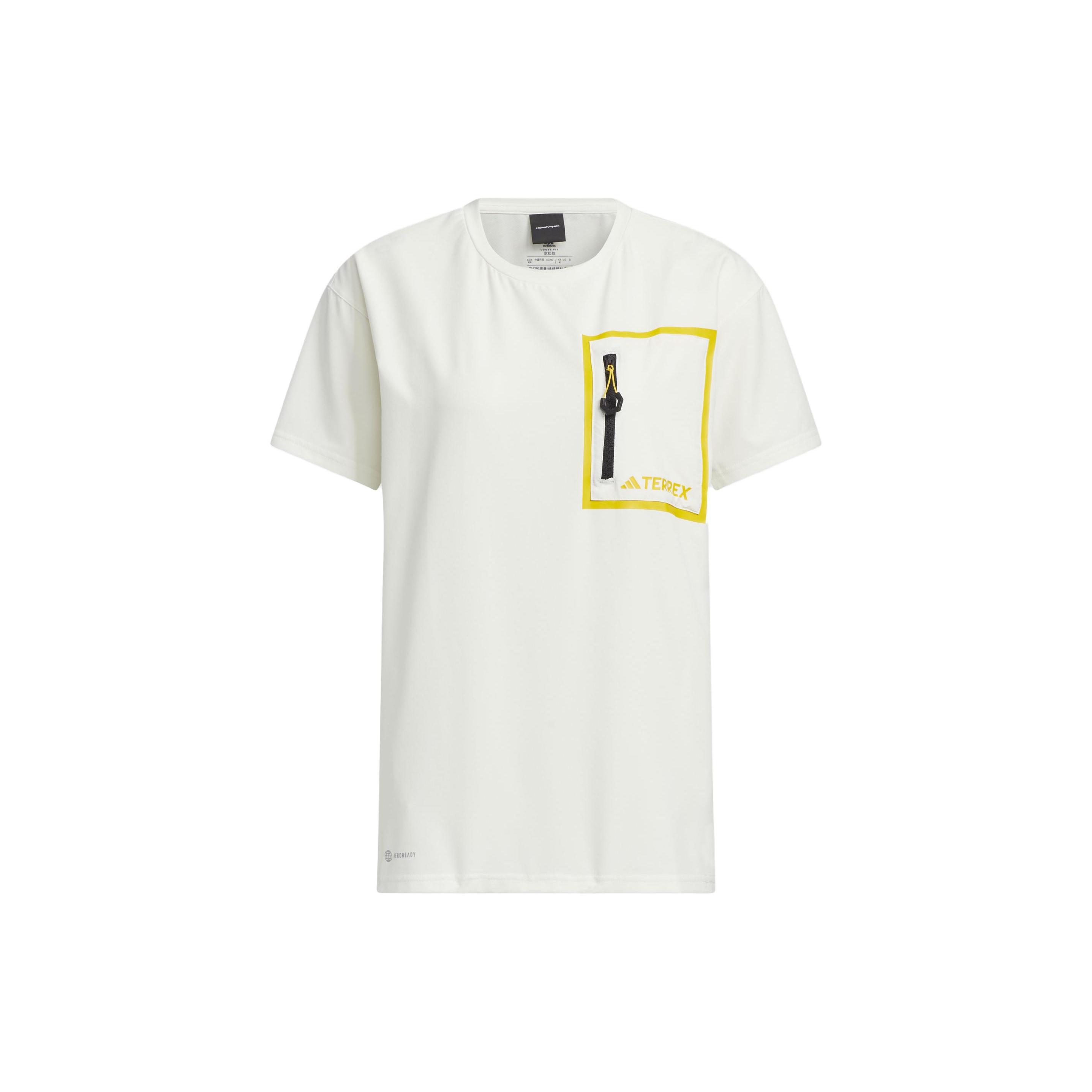 (WMNS) adidas National Geographic T-Shirt Asia Sizing  White Yellow  Women s IC1997 M