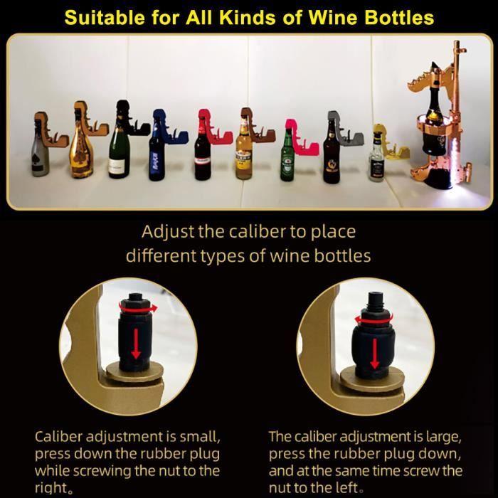 Pulvérisateur - Bubbly Blaster - Pistolet à Champagne - Compatible avec toutes bouteilles - Rouge - Plastique