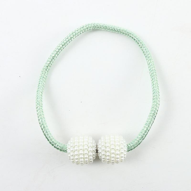 Pearl Magnetic Curtains with Buckles Modern Window Curtains Magnetic Tie Holder Clips Holders Curtain Belt Accessories