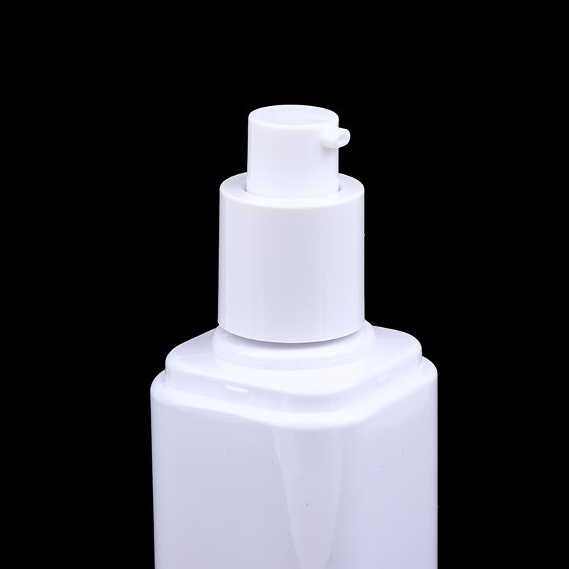 1Pcs 80/100/120Ml Empty Cosmetic Bottle Lotion/Spray Pump Plastic Square Clear White Bottle Cosmetic Container Travel Portable