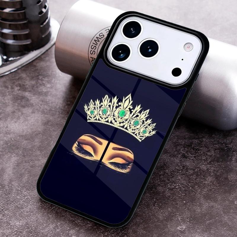 Islamic Hijab Girl Queen Phone Case for iPhone 17 16 15 Pro Max Air 14 13 12 11 Plus Shockproof Cover