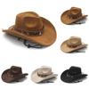 Style Dress Hat With Ethnic Embellishments And Breathable Suede Material For Festivals