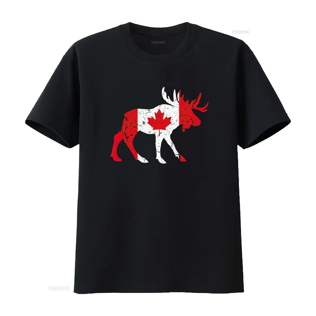 Maple Leaf Animal Canadian Flag Canada T Shirt Black 3X Large vintage Washed Unisex designer clothes Soft Comfortable Stretched