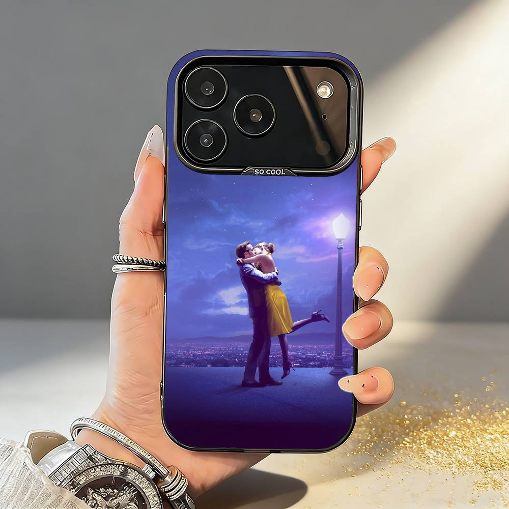 F-Film La La Land Phone Case For iPhone17,16,15,14,13,12,11,Pro,MAX White Matte Shockproof Cover