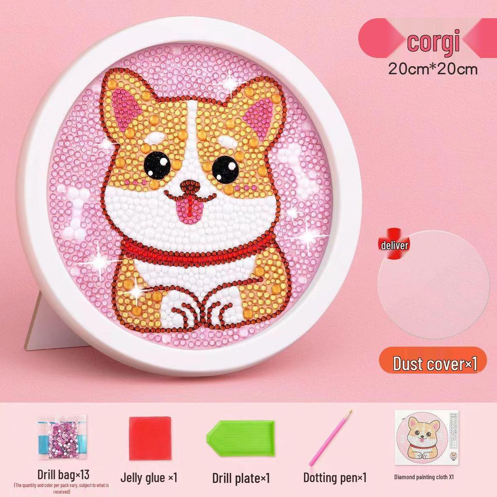 Nouveau Sticker Strass DIY 2024 Peinture Diamant Jouet pour Enfants - Kit Créatif pour Filles