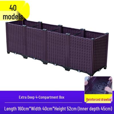 Shixun Extra Deep Quadruple Planter Box