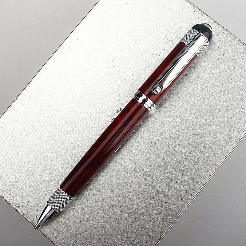 Роскошная высококачественная металлическая шариковая ручка для офиса, со средним стержнем, новая школьная канцелярия, шариковая ручка