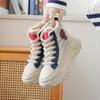 Platform Snow Boots Sneakers Women's Winter Velvet Thickened High-top Large Cotton Shoes Northeast Winter Shoes