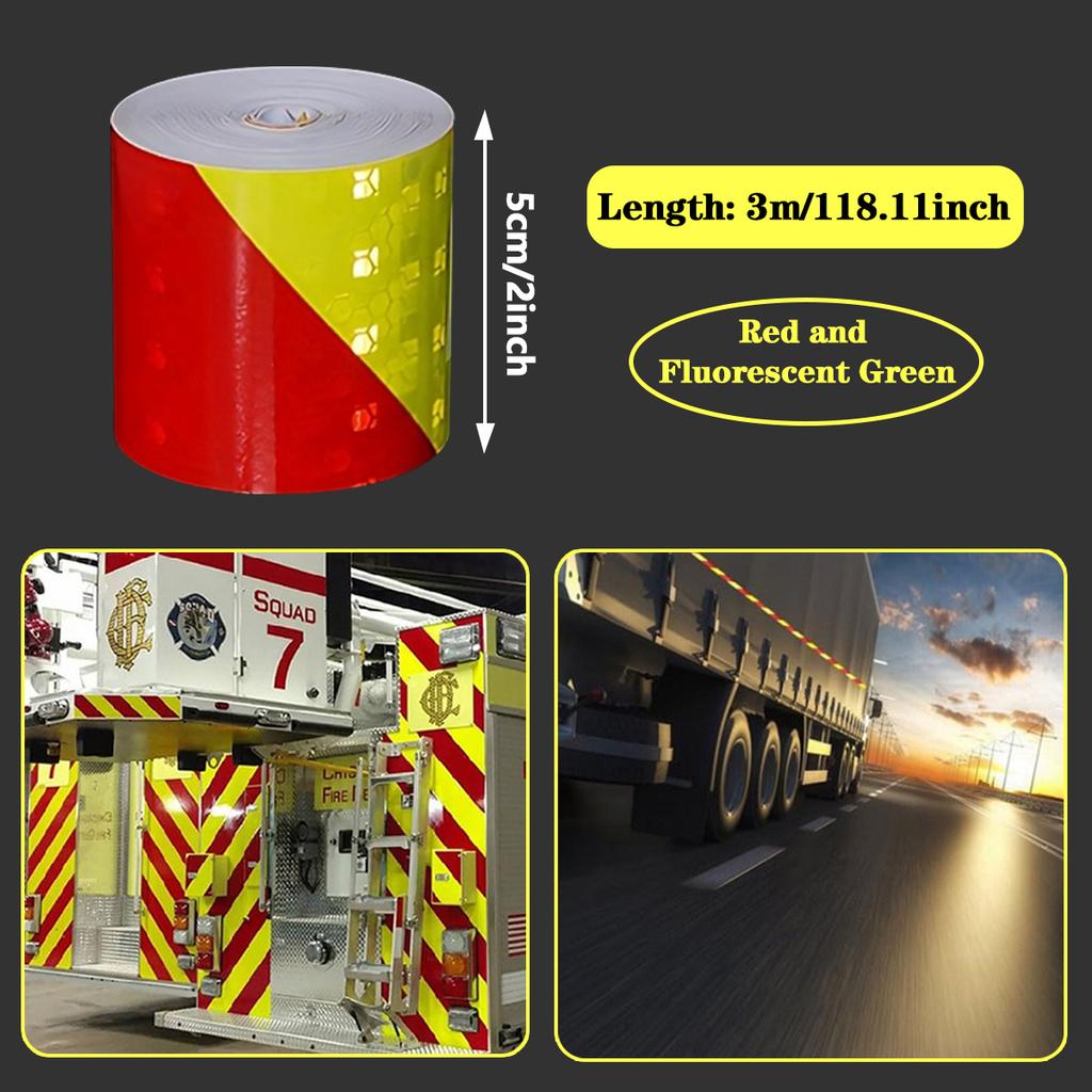 Wasserdichtes reflektierendes Twill-Klebeband, Sicherheitswarnaufkleber für den Straßenverkehr, Fahrzeugsicherheitsreflektoren