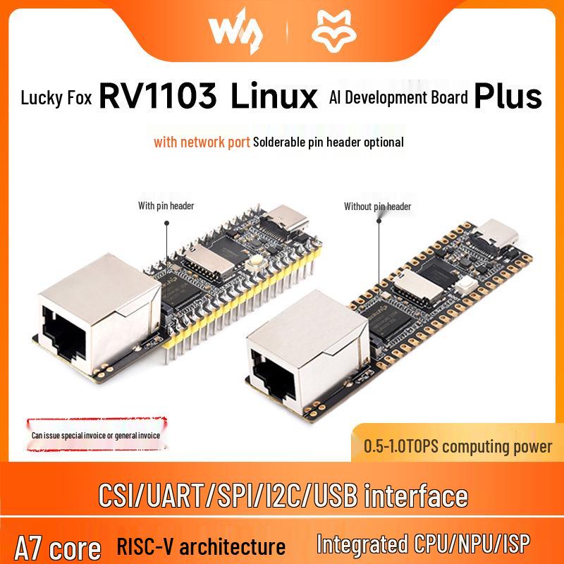 Luckfox RV1103 Linux Compatible Pico Cortex-A7 Dev Board with Network Port