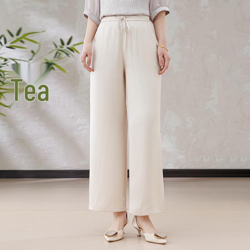 Yuzhaolin Mom s Relaxed Fit High-Waist Wide-Leg Pants XL