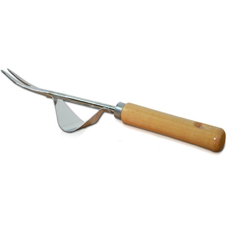 1 Pieza Modelo Popular Práctico Máquina de Eliminación Manual de Malezas de Madera Extractor de Raíces de Acero Herramienta de Jardín con Mango Largo Arrancador de Malezas.