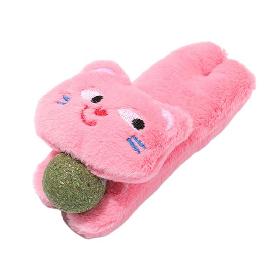 5Pcs Cat Catnip Ball Chew Toy Boredom Stress Relief Kitten Interactive Plush Doll Toy Indoor Pet Teething Cleaning Toy Pet Supplies