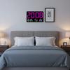 Large Screen Display LED Digital Wall Clock Date Display Remote Control Digital Alarm Clock 12/24H Format Brightness Adjustment