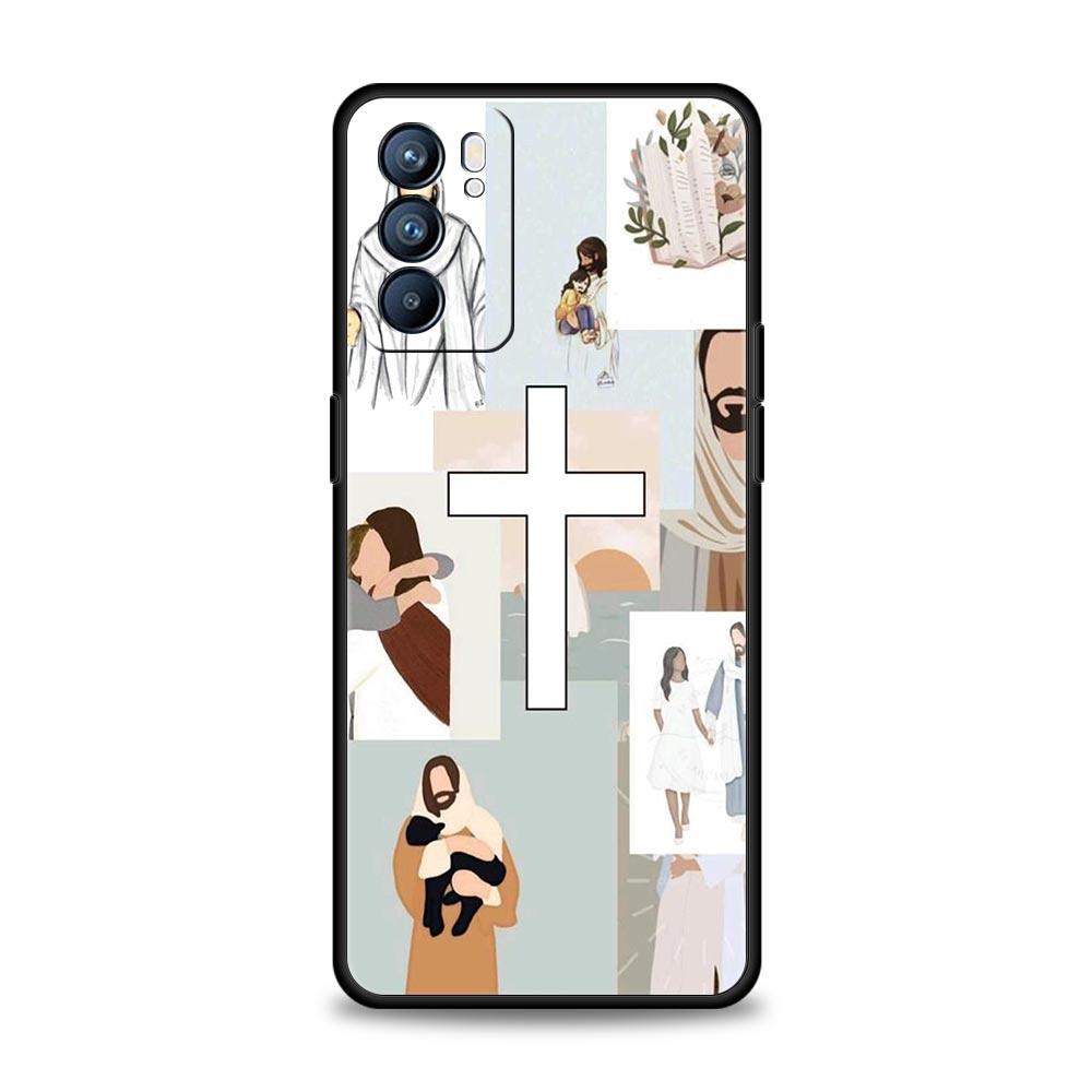 

Faith Christian Religious Jesus Case For OPPO Find X5 A54 A53 A52 A9 2020 A15 A95 A76 A74 A12 Reno7 SE Reno6 Pro Plus 5G Cover OPPO A52