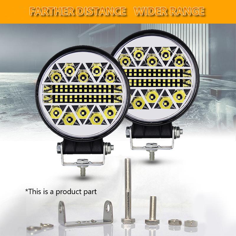 2Pcs 102W Car LED Bar Work Light White Strobe 34LED Car Work Lights LED Roof Spot Lamp 4x4 Atv Suv Driving Fog Headlights