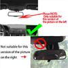 Interior Rearview Mirror Decor Ring for Dodge Challenger 2015+ Red Carbon Fiber