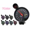 RPM Gauge Car Tachometer Colorful Backlight Carbon Fiber Face LED Display Supports 1-8 Cylinders For Car Modification