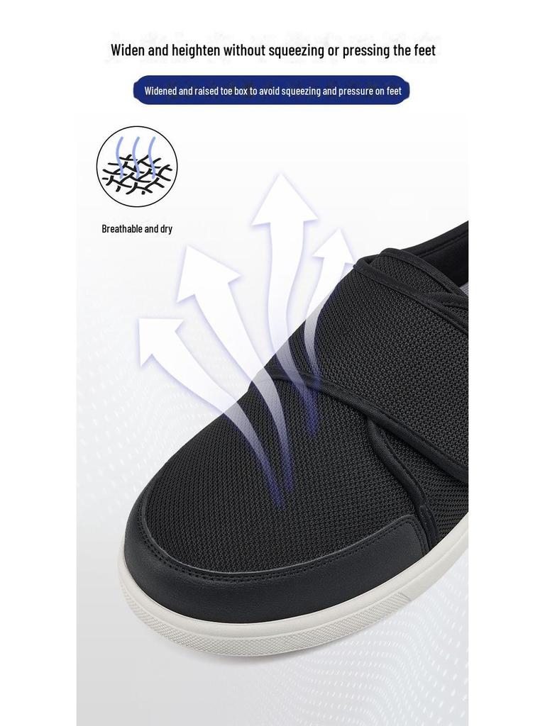 Wide Non-Slip Walking Shoes for Swollen Feet & Hallux Valgus