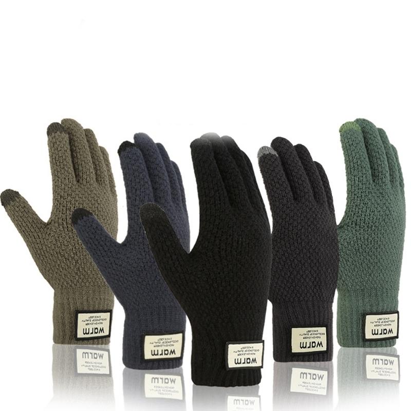 Adult Windproof Gloves Winter Sports Thicken Gloves for Outdoor Cycling Skiing