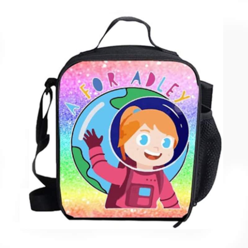 

Adley For A Backpack Cartoon Anime Meal Bag Pencil Case Student Schoolbag Set Meal BagA,24cm/9.45in