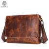 Men's Fashionable Single-shoulder Crossbody Bag, Men's Retro Oil-wax Genuine Leather Messenger Bag
