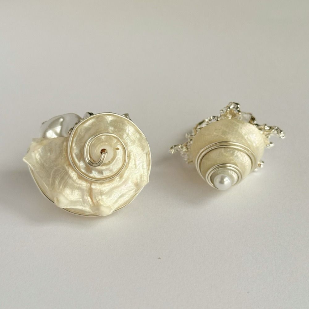 Jewelry Accessories Shell Snail Ring Natural Bohemia Finger Ring Cute Ocean Animal Ring Decoration
