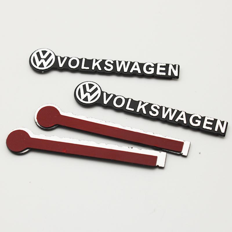 RUNTB1 Car Audio Decorate 3D Aluminum Emblem Badge Sticker Decal Accessories For Volkswagen VW R GTI Golf Beetle Polo Passat B6 Tiguan