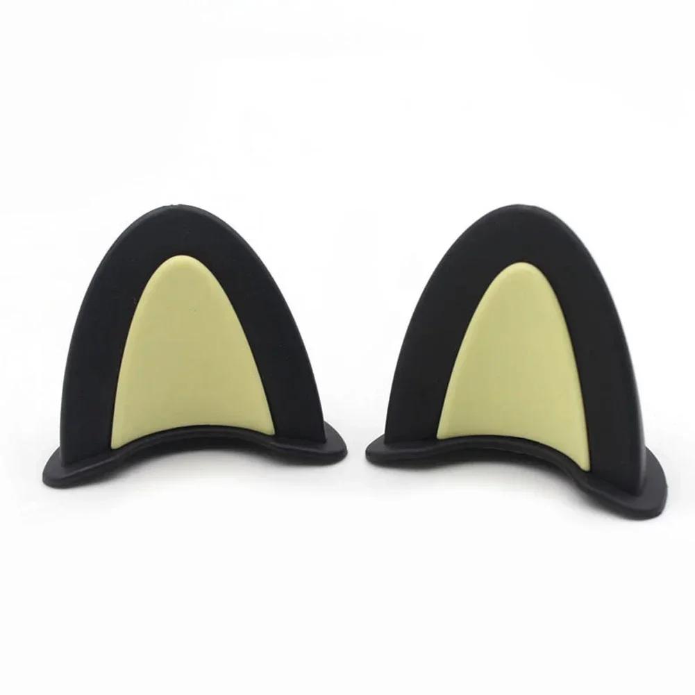 2pcs Cute Motorcycle Helmet Cat Ears Electric Car Motocross Stickers Driving Styling Universal Helmet Decoration Accessories