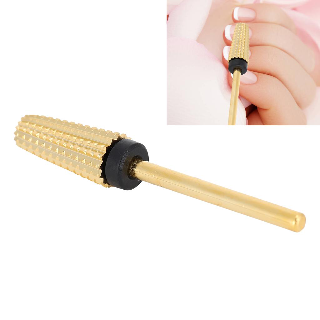 Nail Drill Bits 5 In 1 Nail Polishing Grinding Sanding Heads Nail Polisher AccessoryConical Round