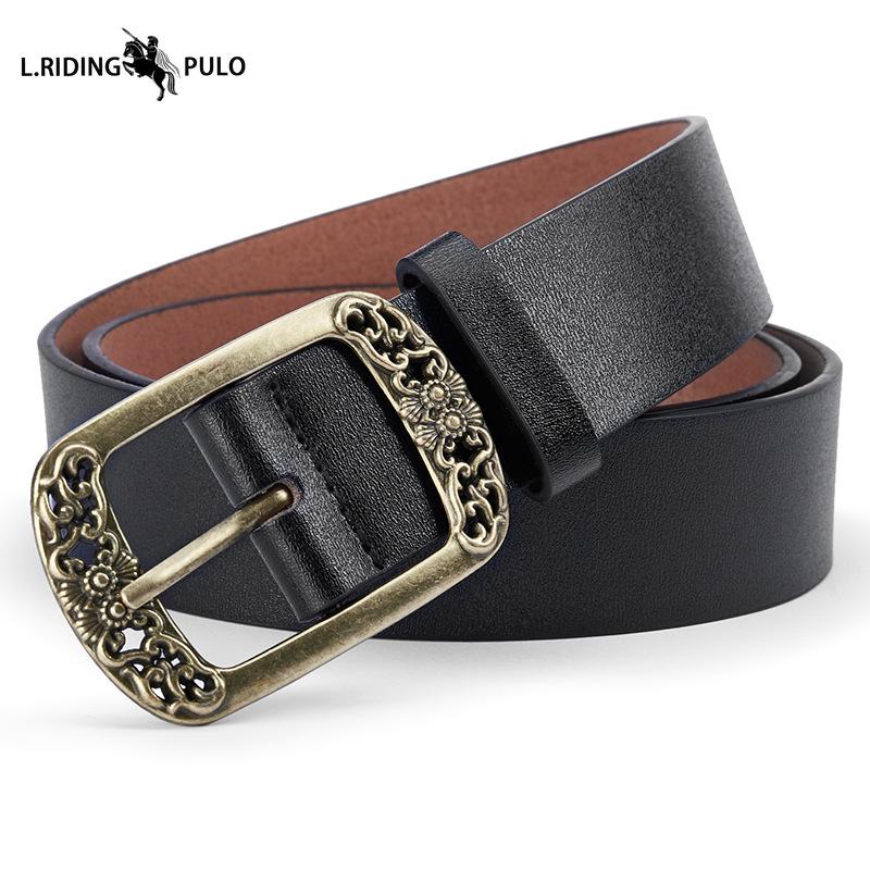 Men's Belt Pin Buckle Belt British Retro Business Fashion Versatile Matching Jeans Belt