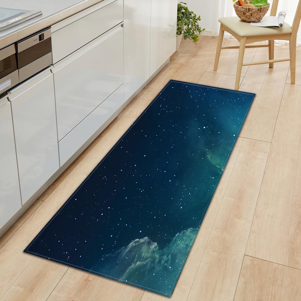 Kitchen Long Starry Sky Floor Mat Doormat Carpet Floor Mat