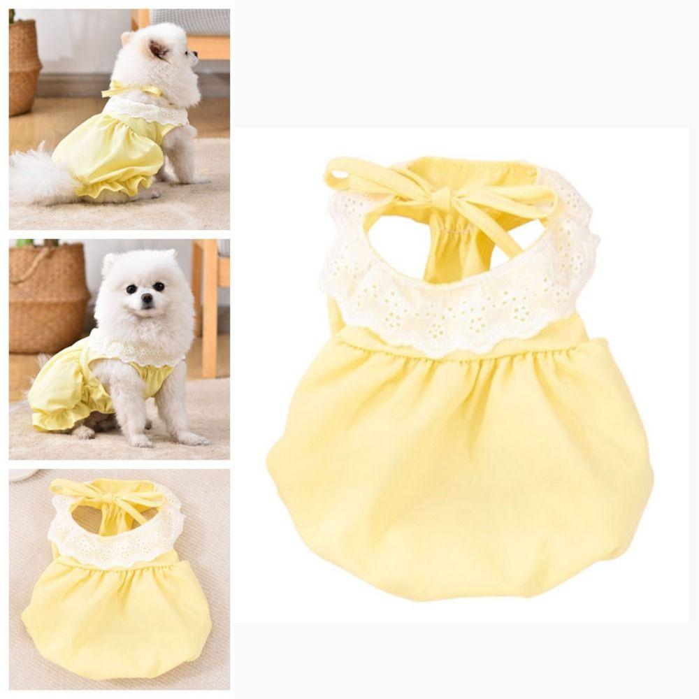 Soft Dog Lace Skirt Pretty Puppy Wedding Skirt Easy To Wear Cute Puppy Clothes  Cat Accessories