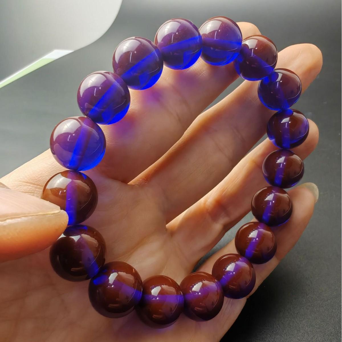 

Amber Smurf 2nd Gen: Beautiful 12mm Blue Translucent Beads for DIY Jewelry 12mm