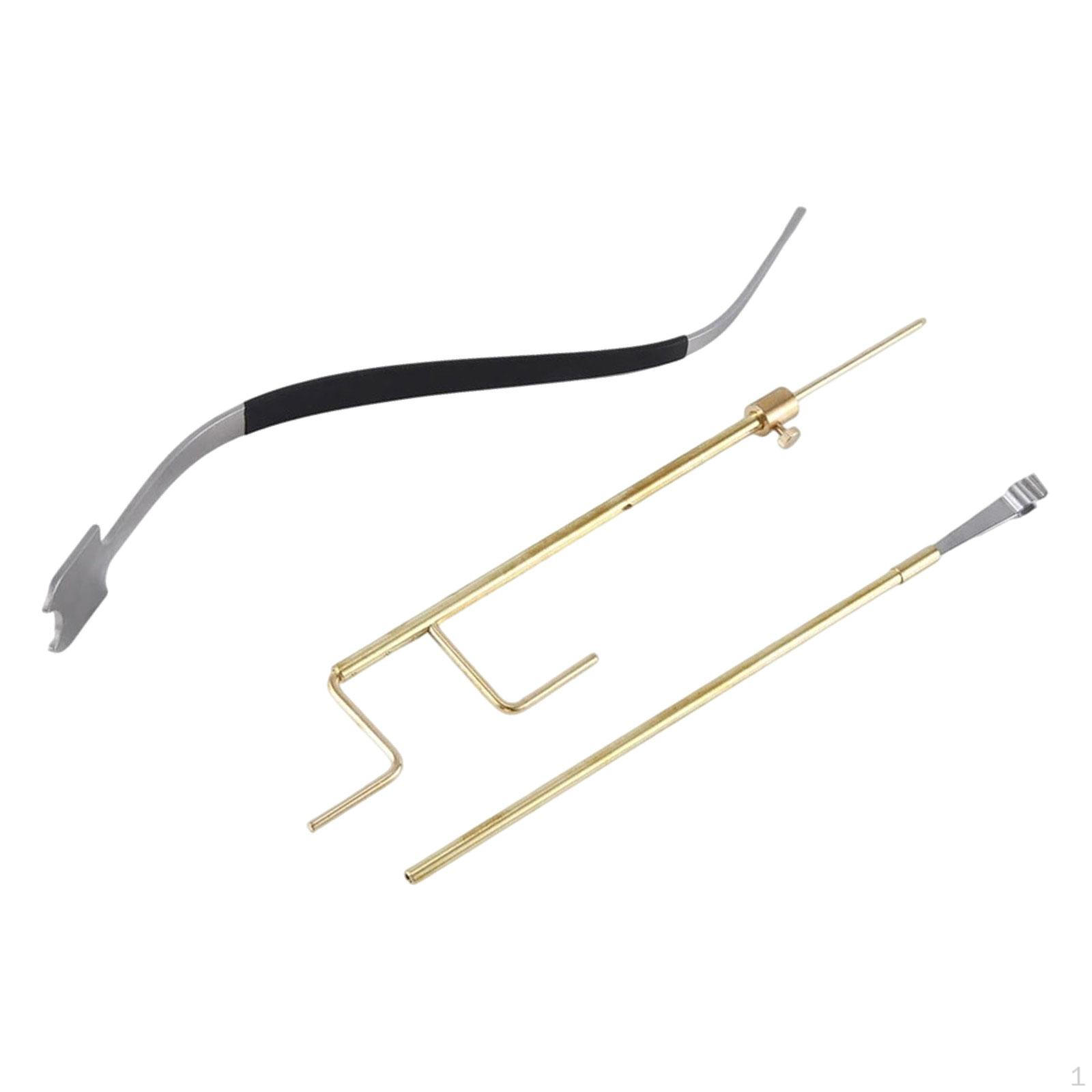 

3 Pieces Cello Sound Post Tools Accessories,Luthier Install Repair Tool Kit,Retriever Clip and