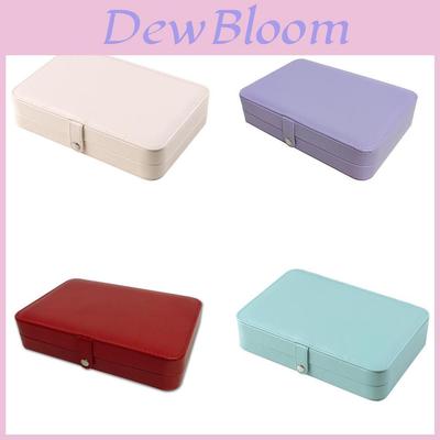 Classic Leather Jewelry Box With Storage For Earrings And Rings Ideal For Gift Giving