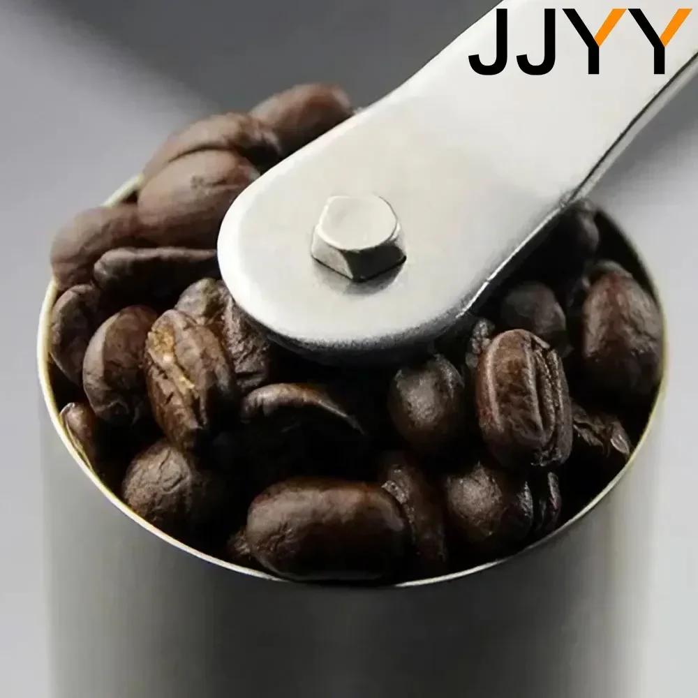 Manual Coffee Grinder Multi Purpose Mini Stainless Steel Hand Operated Bean Burr Grinder for Home Brewing