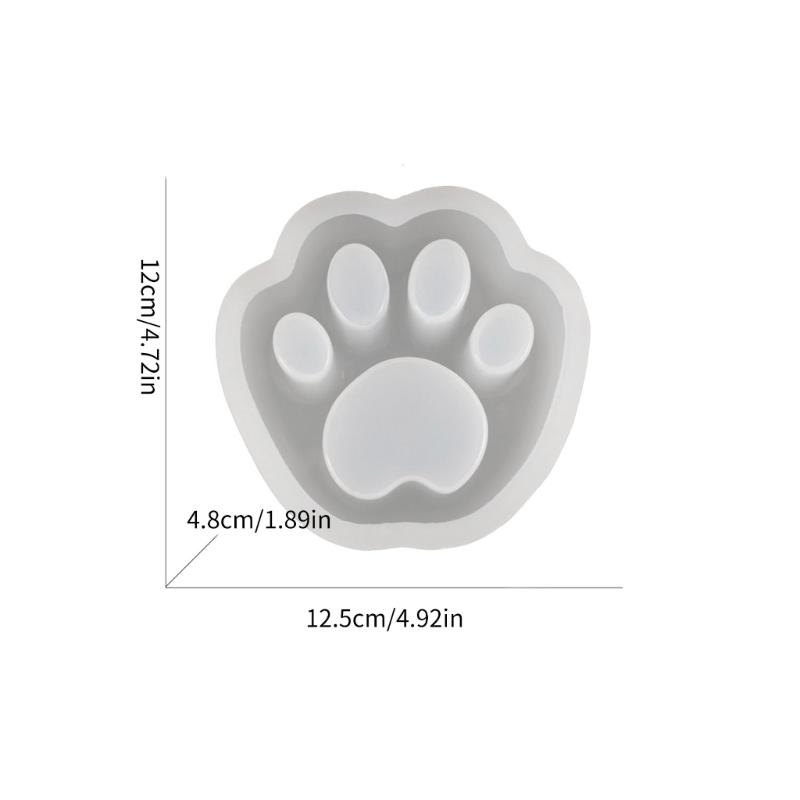 Strapazierfähige Silikonform Handgemachte Zement-Blumentopf-Formen Hübsche Katzenpfoten-Becken-Designs Pflanzgefäßform für DIY-Liebhaber