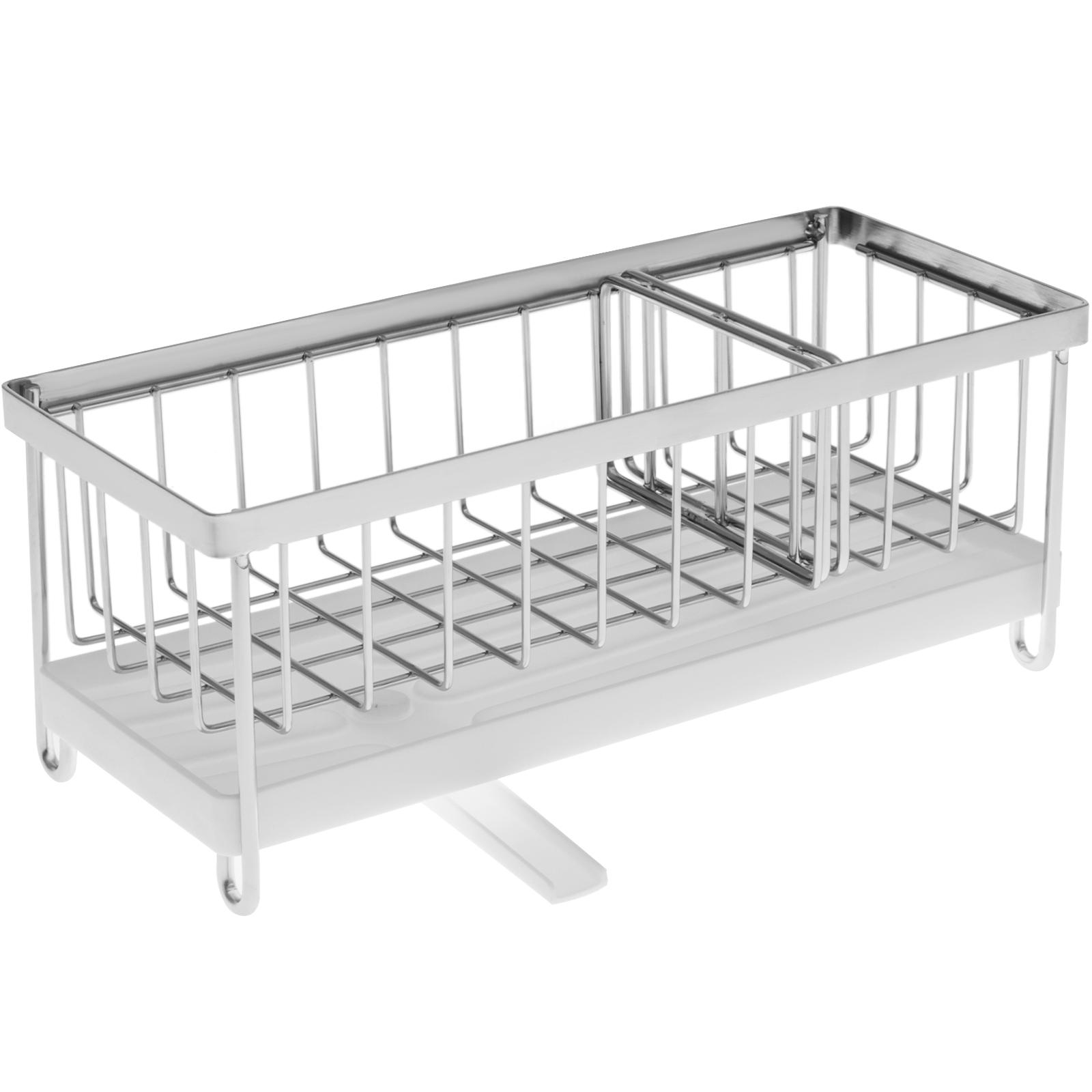 

Держатель губки из нержавеющей стали 304 для кухонной раковины, подставка для сливной полки, щетка для чистки, держатель для хранения мыла серебряный