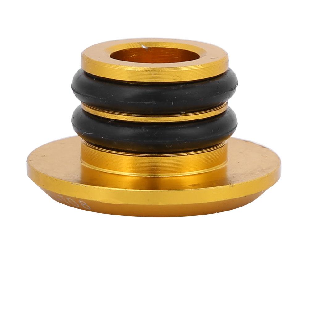 1 Pair Aluminum Alloy Road Bike   Handlebar Handle Grip Bar End Plug   Parts(gold)
