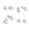 D Color VVS1 EX 1CT Moissanite Stud Earrings for Women 925 Sterling Silver Wedding Gift Top Quality Dazzling Earrings