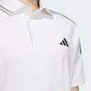 Adidas 3-Stripes Aeroready Polo Shirt Golf Short Sleeve Polo Men tops White IM6398