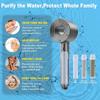 5 Modes Large Flow Shower Head Adjustable One Key Stop Bathroom Highpressure Watersaving Shower Mixer Nozzle Shower Nozzle Set